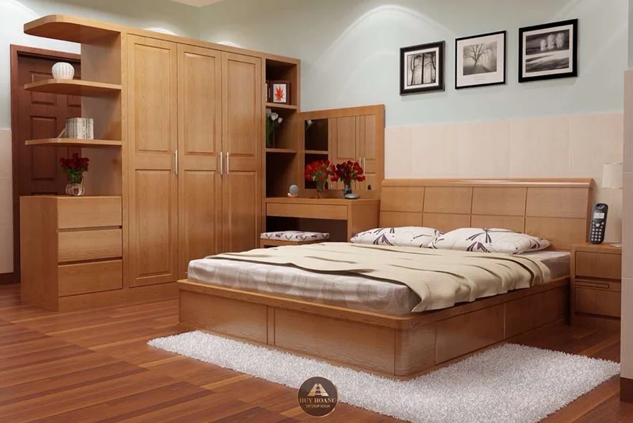 ưu điểm nổi bật của giường ngủ gỗ sồi