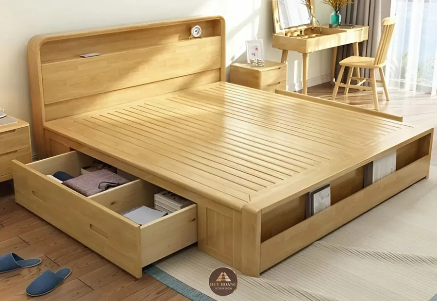 ưu điểm của giường ngủ gỗ sồi