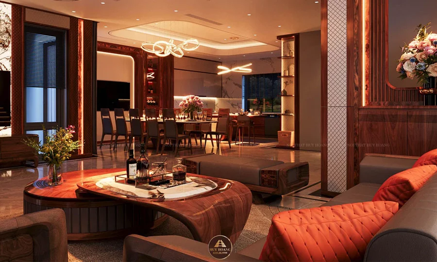 Ưu điểm của thi&ecirc;́t k&ecirc;́ nội thất biệt thự gỗ &oacute;c ch&oacute;