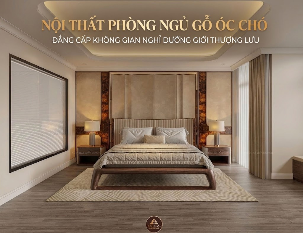 Thiết kế ph&ograve;ng ngủ gỗ &oacute;c ch&oacute; điểm nhấn tinh tế cho giấc ngủ trọn vẹn