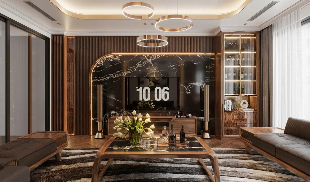 Bộ sofa gỗ óc chó Avalon Grain
