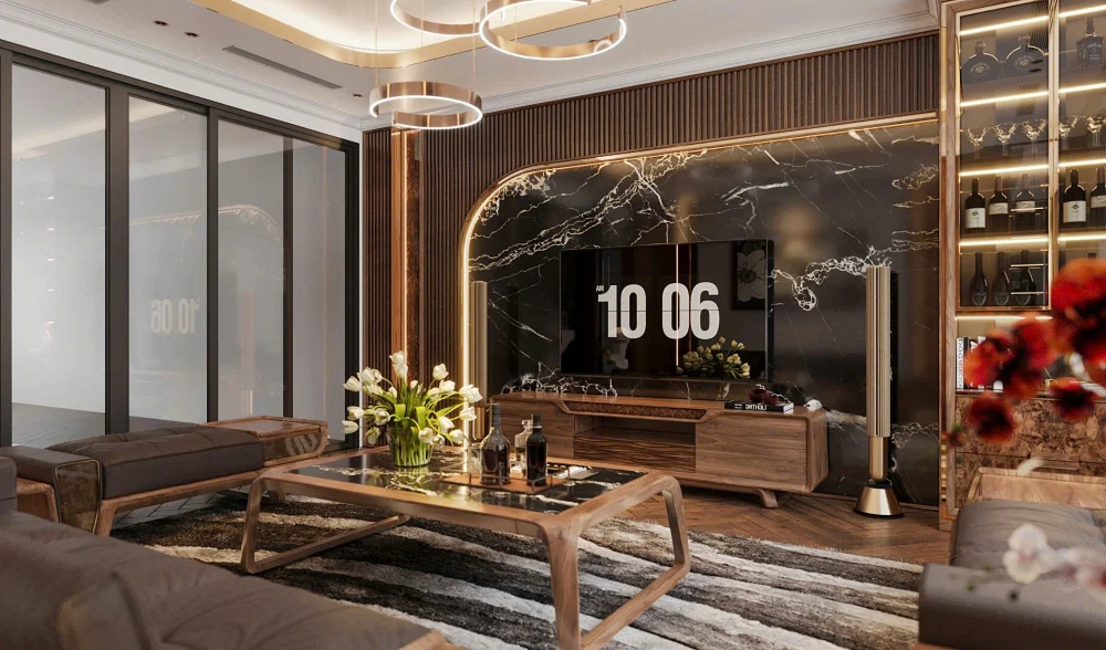 Bộ sofa gỗ óc chó Avalon Grain