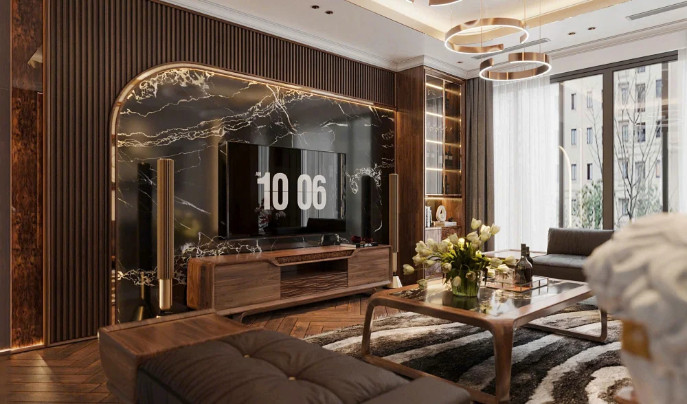 Bộ sofa gỗ óc chó Avalon Grain