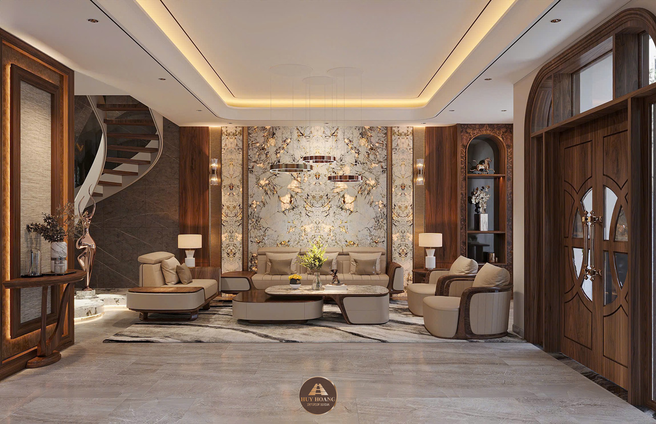 Bộ sofa gỗ óc chó Avalon Imperial