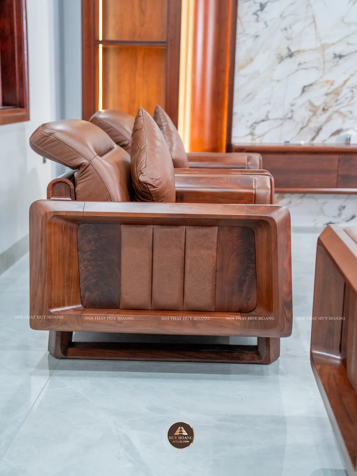 Sofa gỗ óc chó Avalon Lento