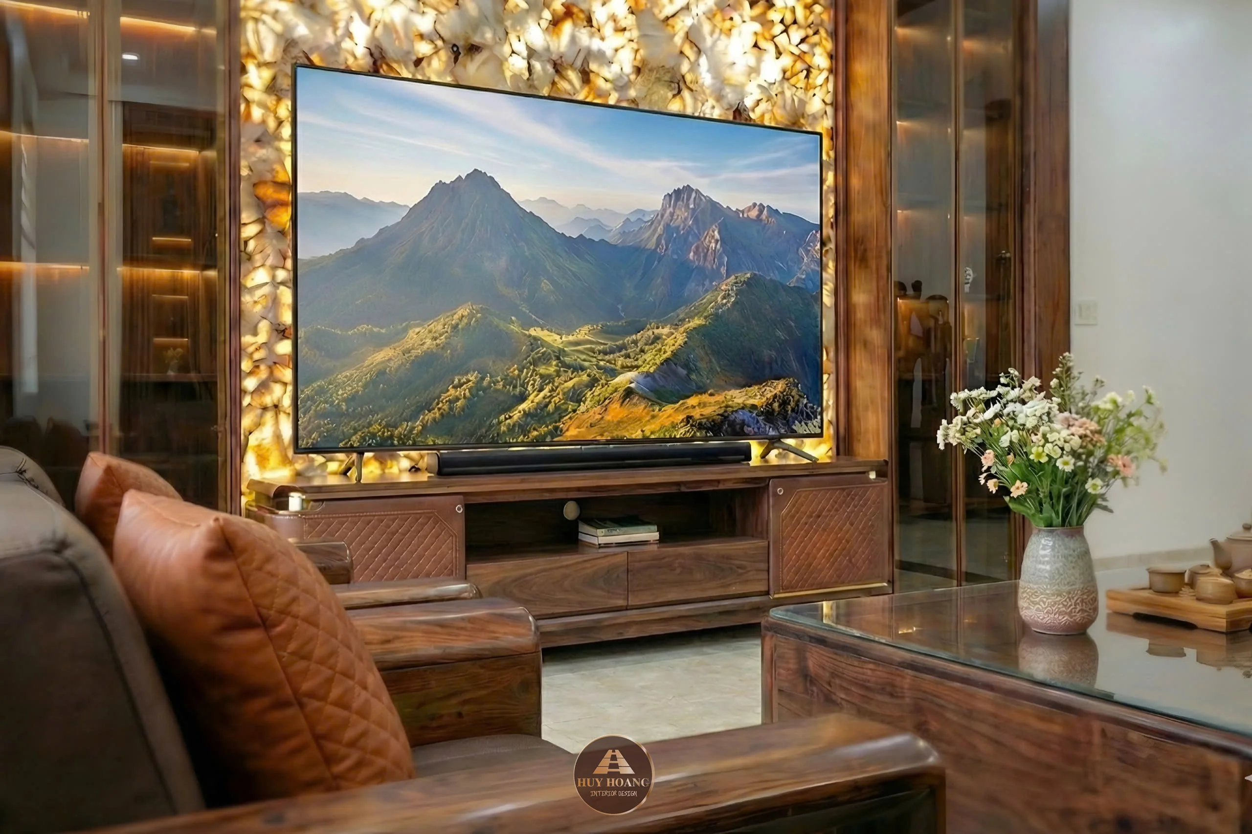 Bộ sofa gỗ óc chó Avalon Royal King