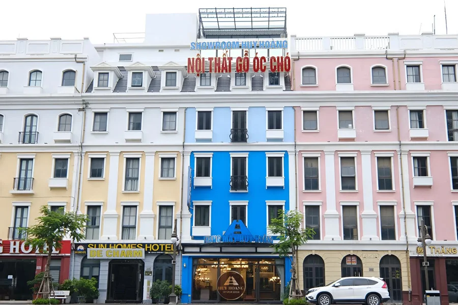 Showroom trưng b&agrave;y tủ quần &aacute;o gỗ &oacute;c ch&oacute;