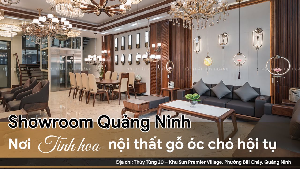 Showroom Nội thất gỗ óc chó Huy Hoàng tại Quảng Ninh