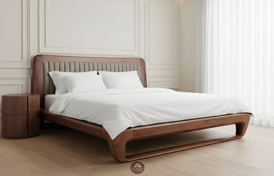 Giường gỗ &oacute;c ch&oacute; bền đẹp chịu lực ổn định trong nhiều năm sử dụng