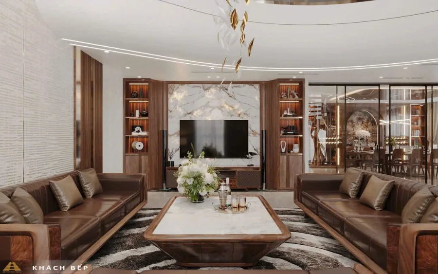 kết hợp kệ tivi b&agrave;n tr&agrave; v&agrave; sofa gỗ &oacute;c ch&oacute;