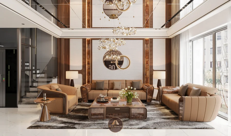 kết hợp kệ tivi b&agrave;n tr&agrave; v&agrave; sofa gỗ &oacute;c ch&oacute;