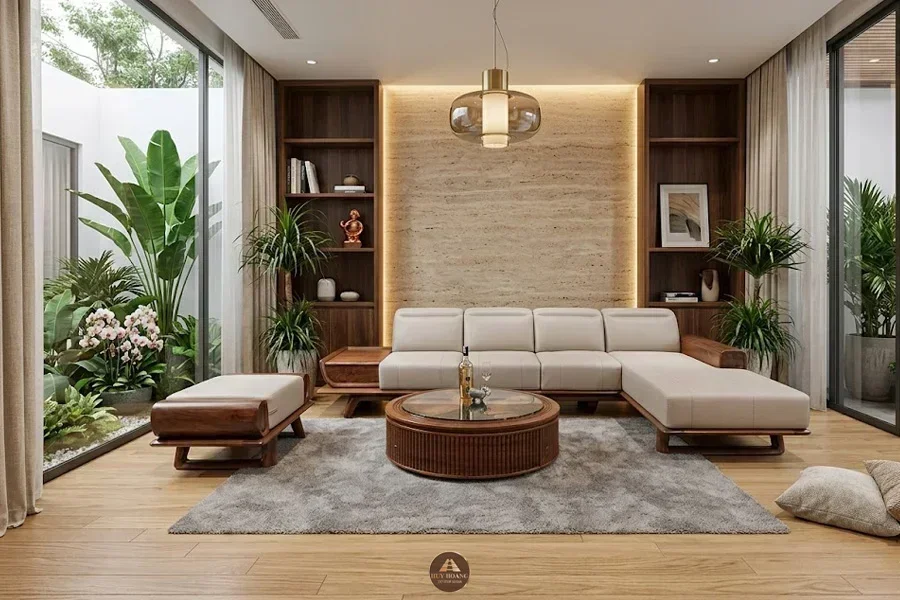 Chọn b&agrave;n tr&agrave; ph&ugrave; hợp với kiểu d&aacute;ng v&agrave; tỷ lệ của sofa