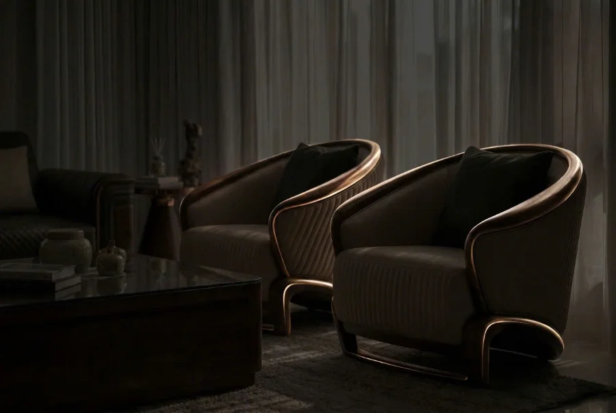 các kiểu dáng bàn ghế gỗ óc chó và thiết kế xu hướng