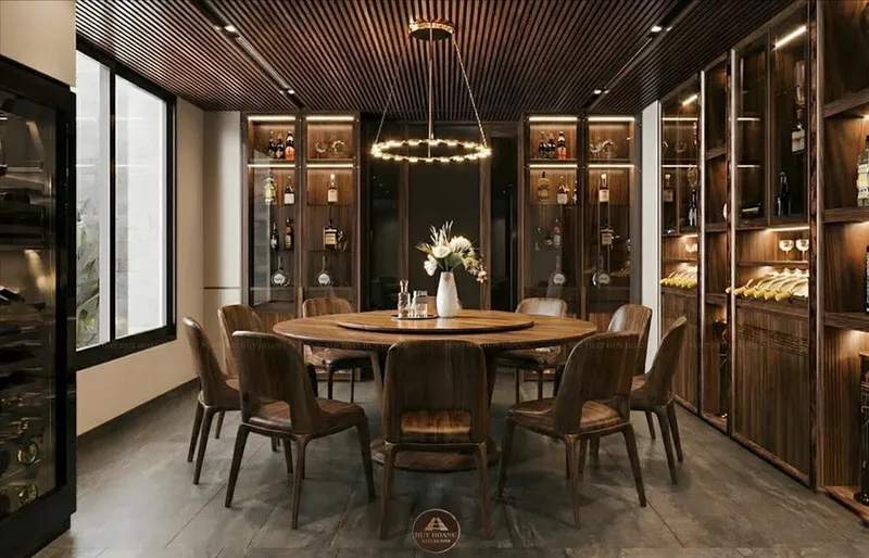 B&agrave;n ăn tr&ograve;n gỗ &oacute;c ch&oacute; 10 ghế