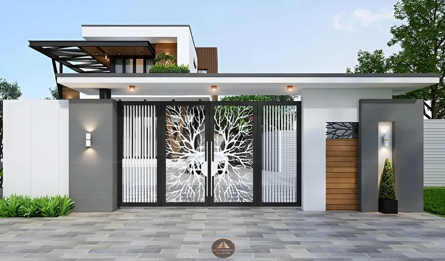 Cổng nh&agrave; đẹp v&agrave; tr&aacute;nh được những điều ki&ecirc;ng kỵ