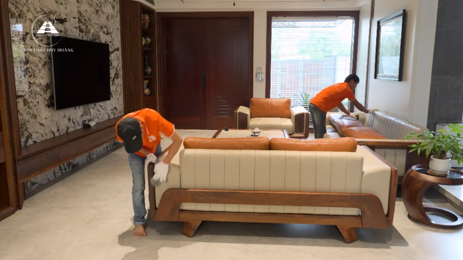Quy tr&igrave;nh vệ sinh v&agrave; bảo quản sofa gỗ &oacute;c ch&oacute;