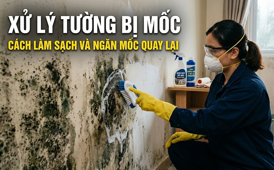 Xử Lý Tường Bị Mốc: Cách Làm Sạch Và Ngăn Mốc Quay Lại