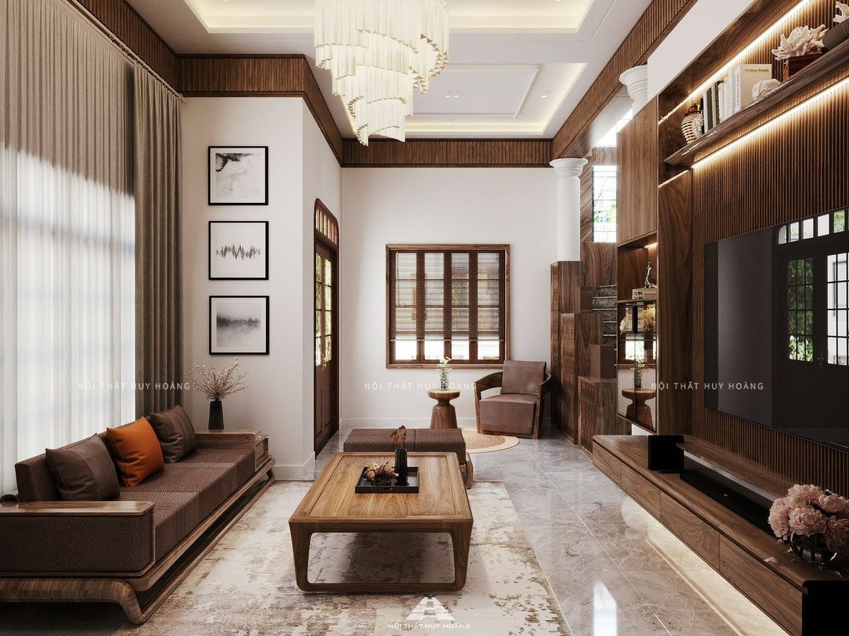 sofa gỗ óc chó tại Quảng Ninh