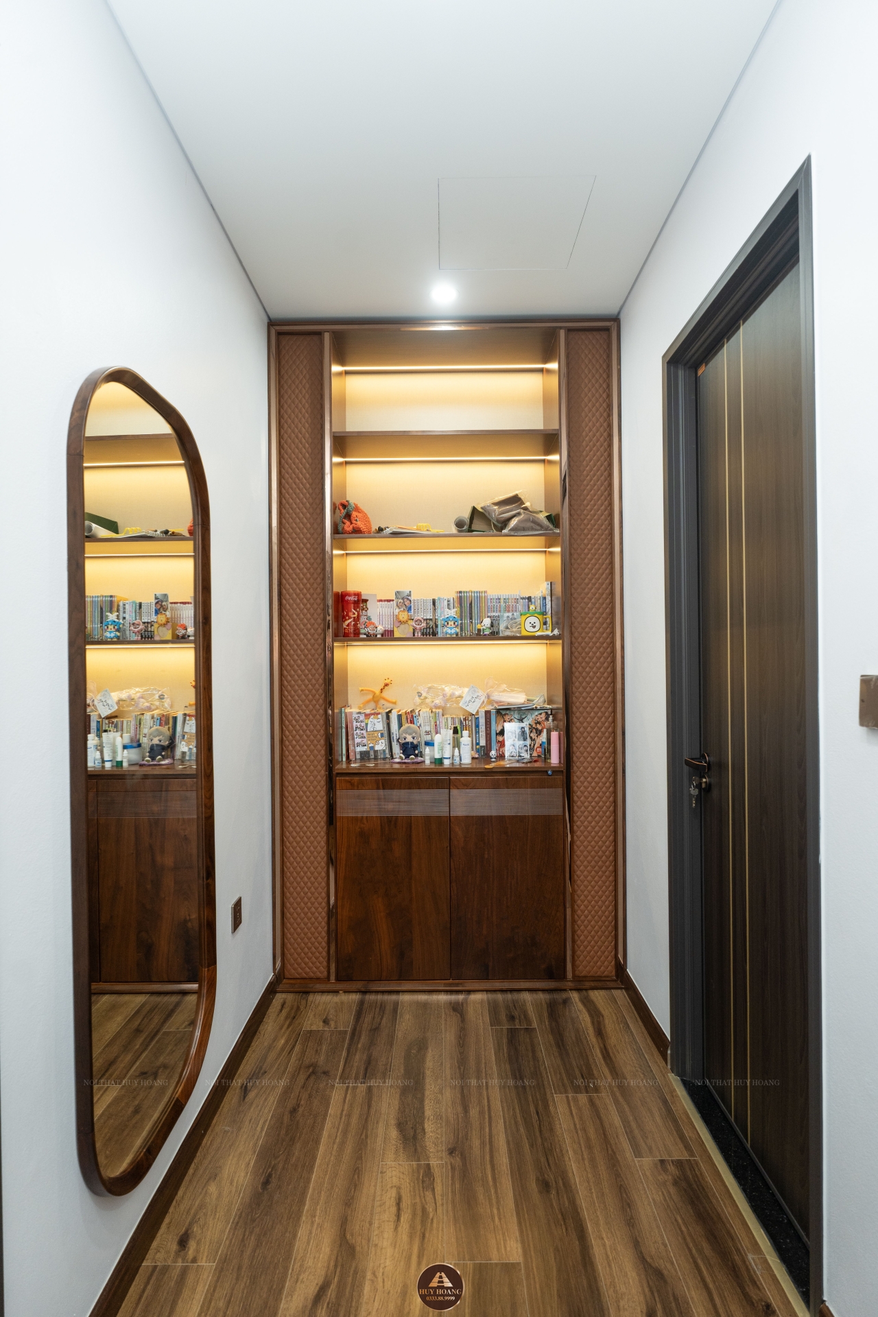 THIẾT KẾ NỘI THẤT GỖ ÓC CHÓ VILLA ĐÔNG ANH