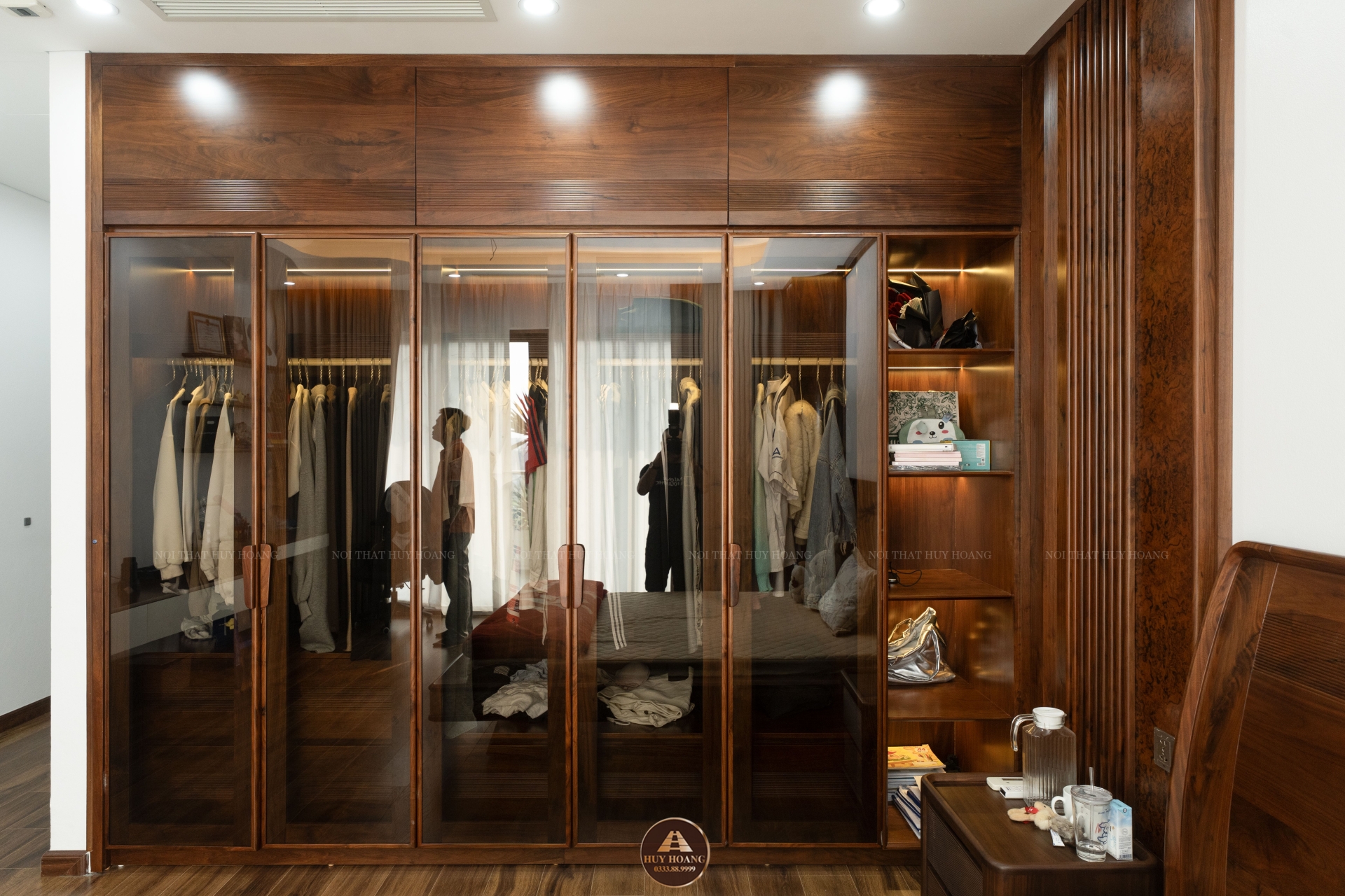THIẾT KẾ NỘI THẤT GỖ ÓC CHÓ VILLA ĐÔNG ANH