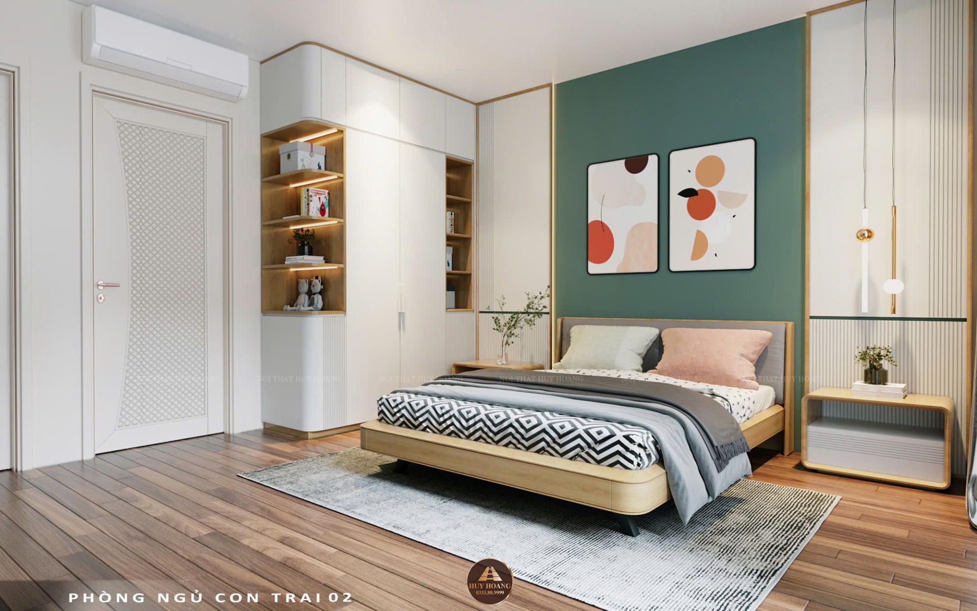 THIẾT KẾ NỘI THẤT GỖ ÓC CHÓ NHÀ PHỐ THỦ ĐỨC