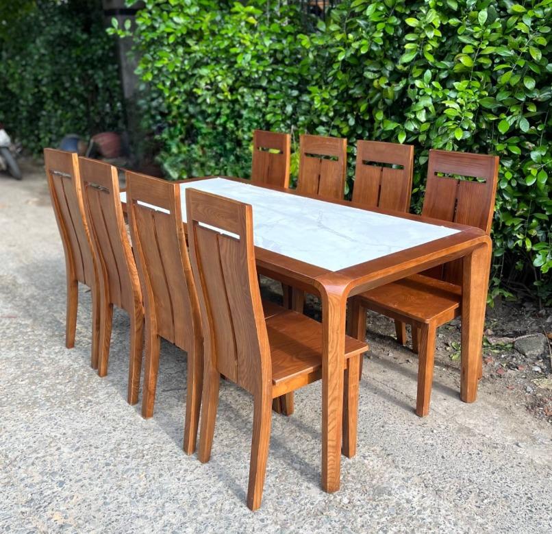 bộ bàn ăn 6 ghế gỗ sồi TP.HCM