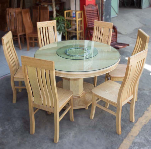 bộ bàn ăn 6 ghế gỗ sồi TP.HCM