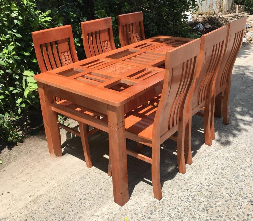 Bộ bàn ăn gỗ sồi 6 ghế