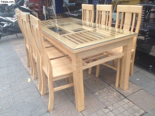 Bàn ghế ăn gỗ sồi