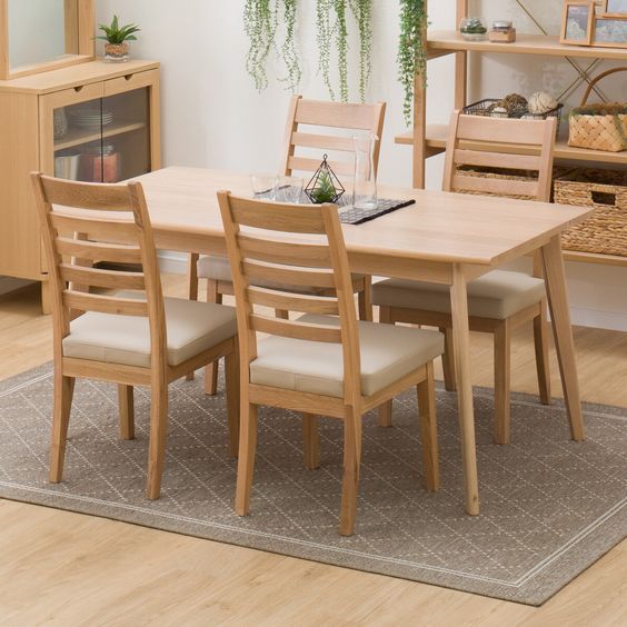 Bộ bàn ăn gỗ sồi 10 ghế