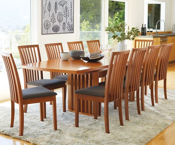 bộ bàn ăn 6 ghế gỗ sồi TP.HCM