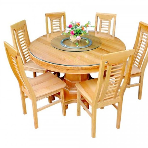 Bàn tròn gỗ sồi