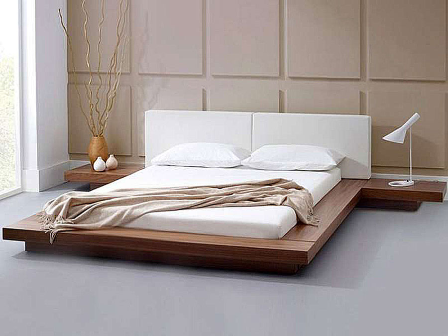 giường gỗ sồi kiểu nhật