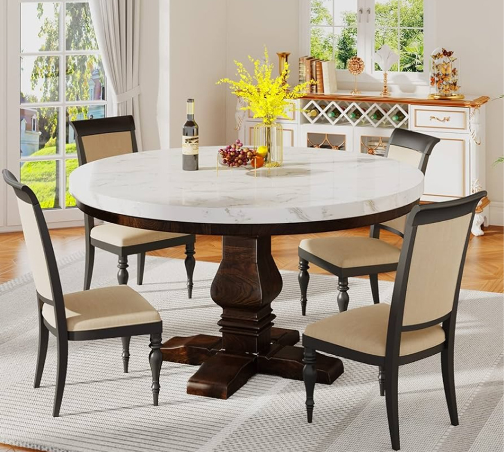 Bàn ăn tròn 4 ghế - Lựa chọn tuyệt vời cho không gian bếp hiện đại