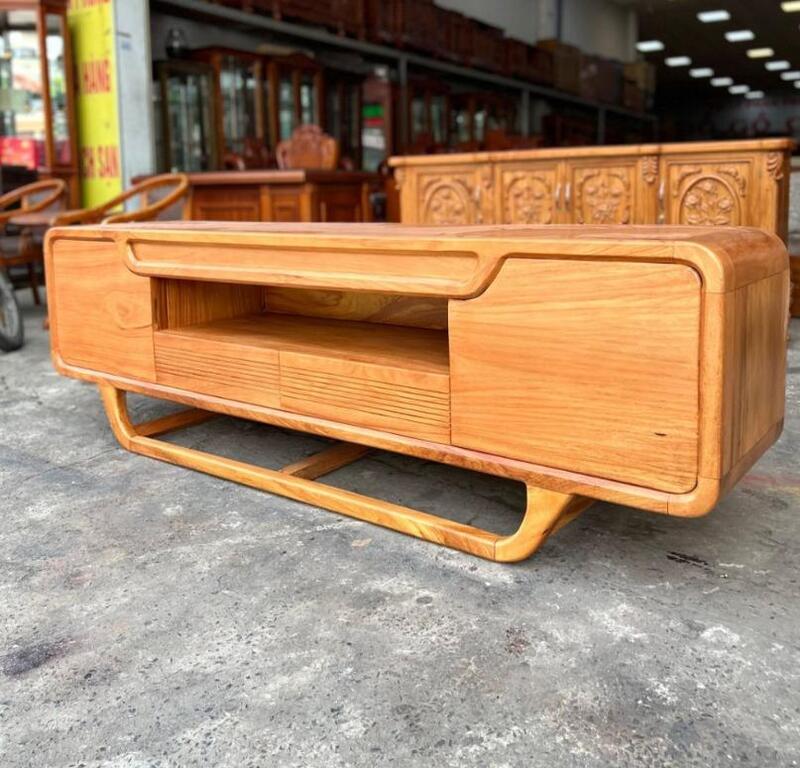 Mẫu kệ TV gỗ sồi