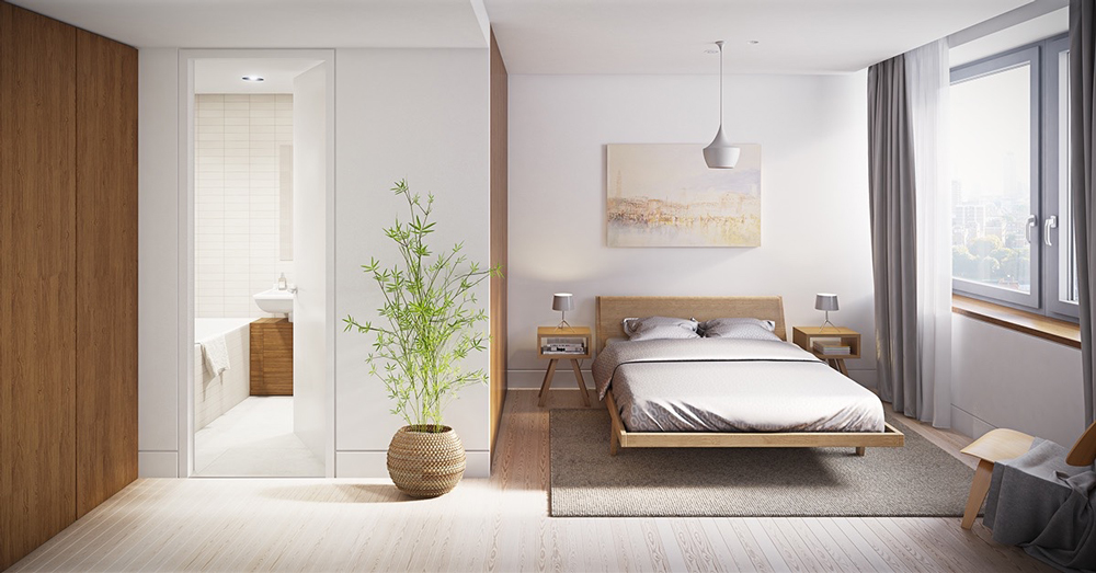 Mẫu thiết kế nội thất phòng ngủ Minimalism