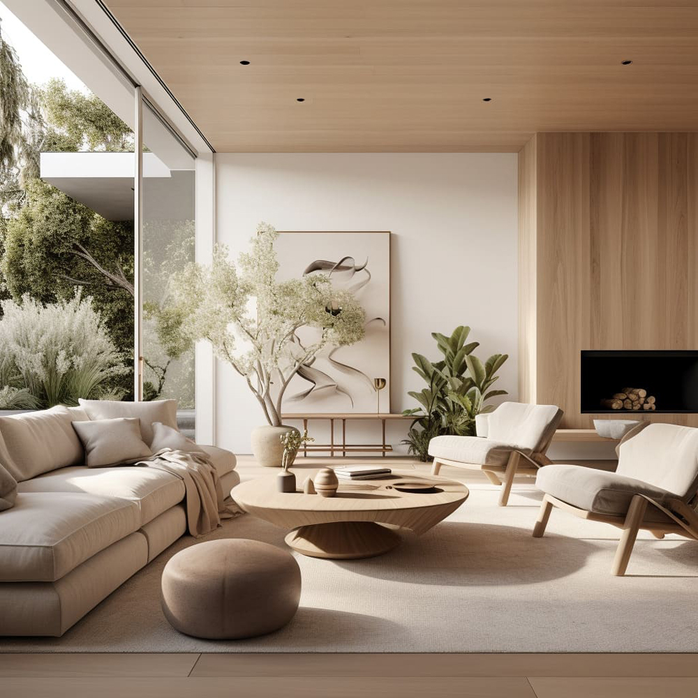 Mẫu thiết kế nội thất phòng khách phong cách Scandinavian