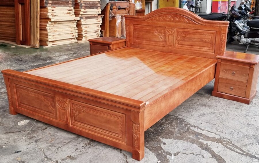 giường phản gỗ sồi