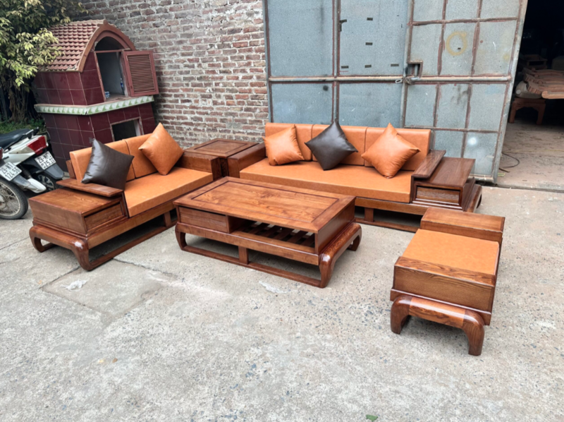 Sofa gỗ sồi hà nội