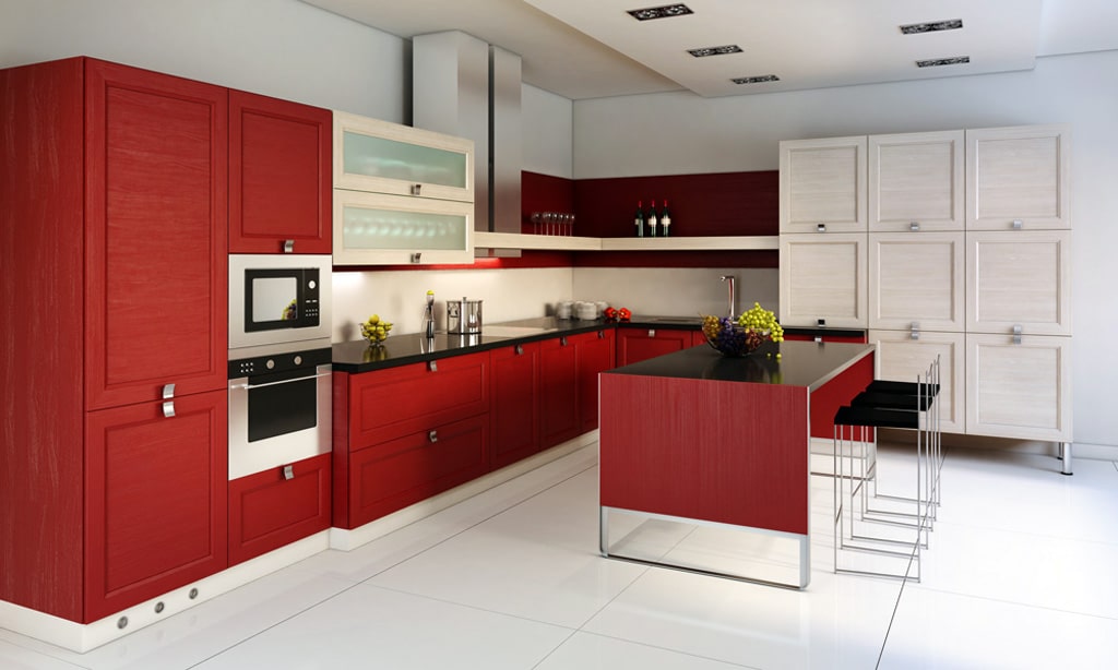 Sử dụng quá nhiều màu đen và màu đỏ khi trang trí