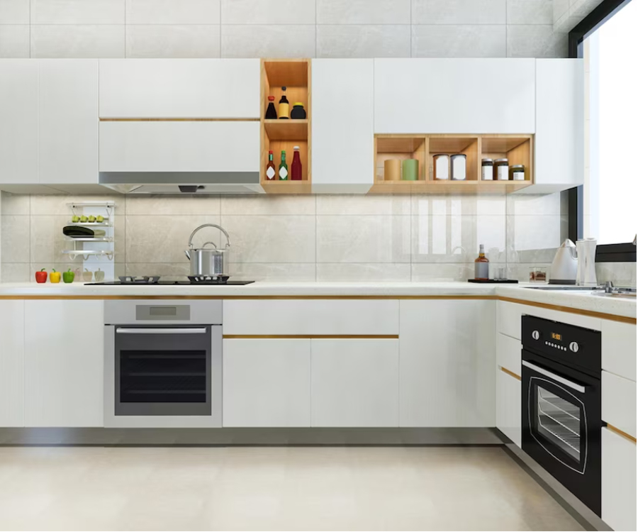 Tủ bếp gỗ công nghiệp