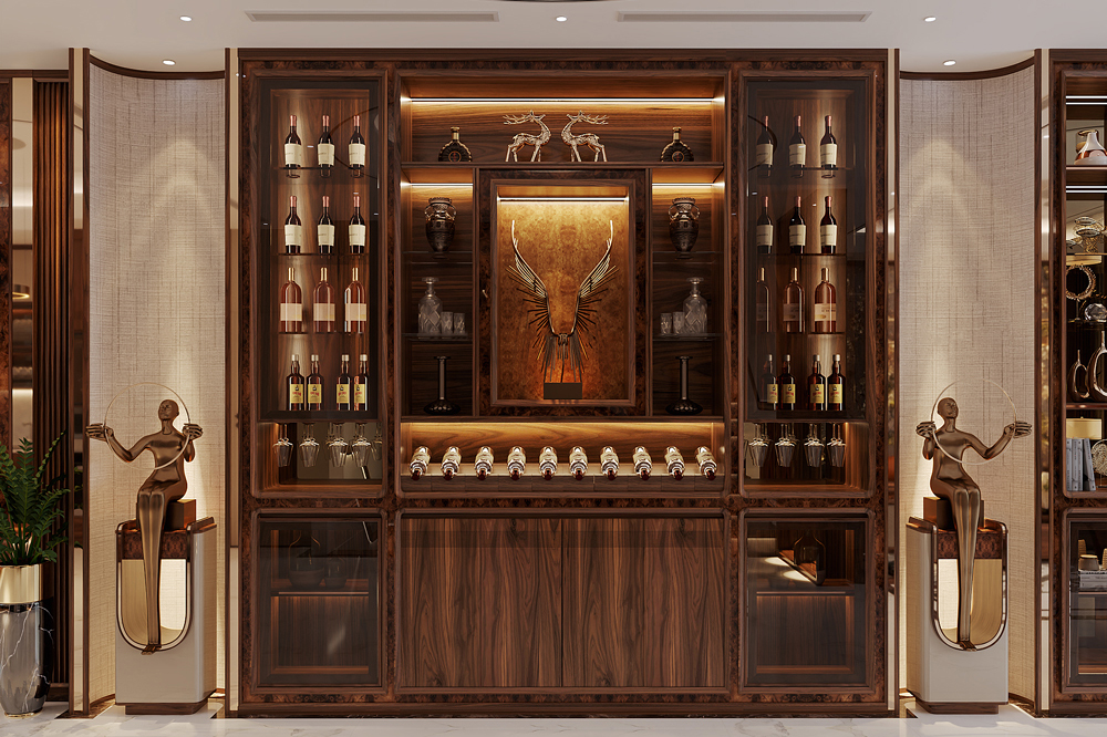 [Cập nhật] Báo giá tủ rượu gỗ óc chó mới nhất năm 2025