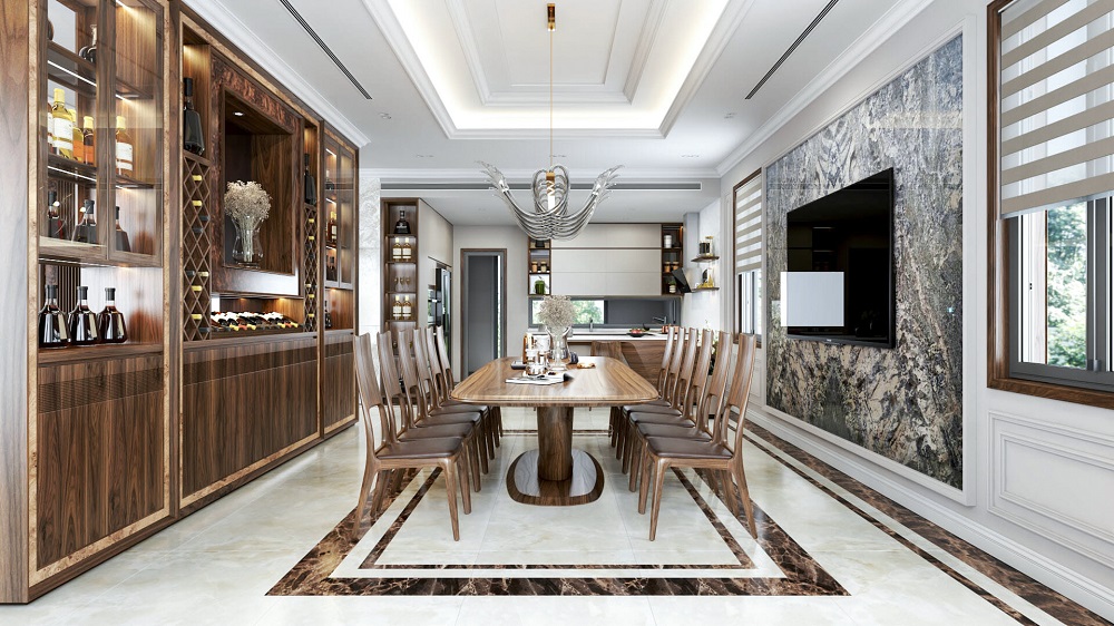 Đặc điểm của bộ bàn ăn chung cư