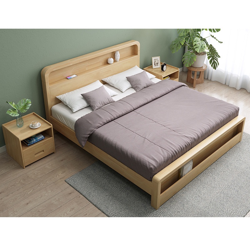 Mẫu giường gỗ tần bì đôi