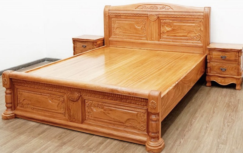 Đặc điểm của chất liệu gỗ gõ đỏ làm giường gỗ
