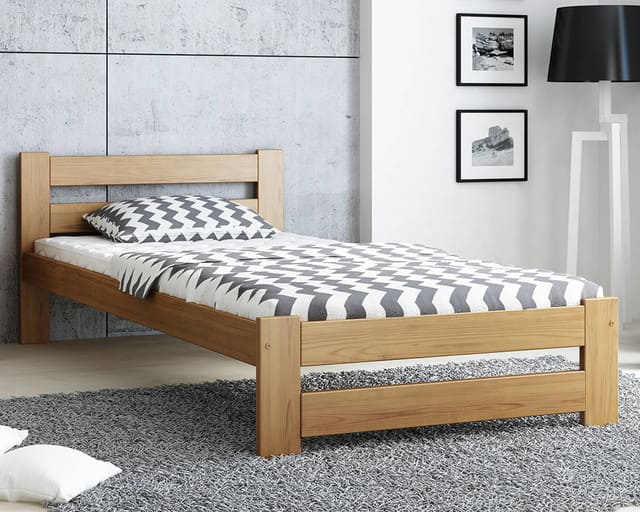 Giường gỗ sồi 1m là sản phẩm nội thất giường ngủ được làm hoàn toàn từ gỗ sồi nguyên khối và đã trải qua quy trình tẩm sấy nghiêm ngặt