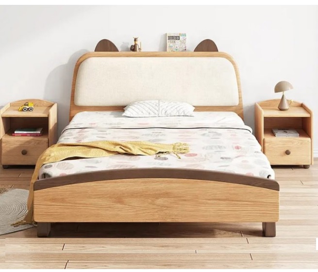Mẫu giường gỗ tần bì đơn