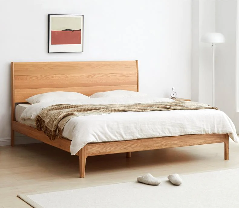 Giường gỗ sồi sồi 1m6 phù hợp với diện tích phòng ngủ nhỏ
