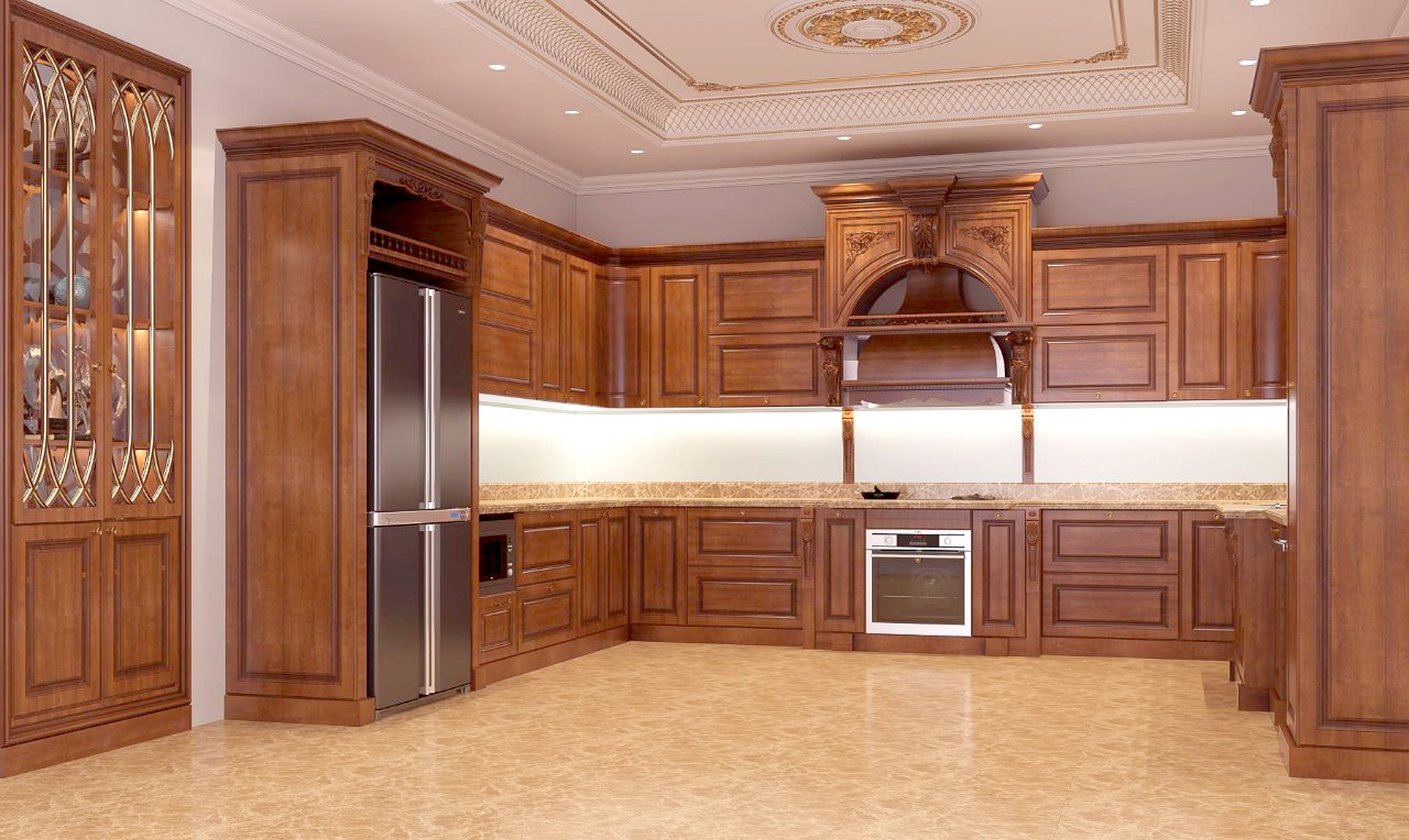 Tiêu chuẩn đánh giá một bộ tủ bếp gỗ gõ đỏ chất lượng