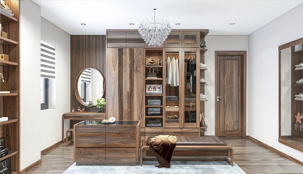 Cập nhật một số mẫu giường tủ gỗ óc chó mới nhất tại Nội Thất Huy Hoàng